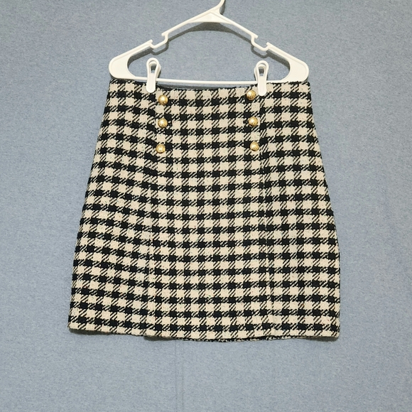 Talbots Dresses & Skirts - Talbots Houndstooth Plaid Mini Skirt